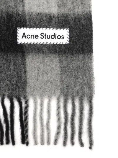 Acne Studios Fringed Scarf Scarves And Foulards Black