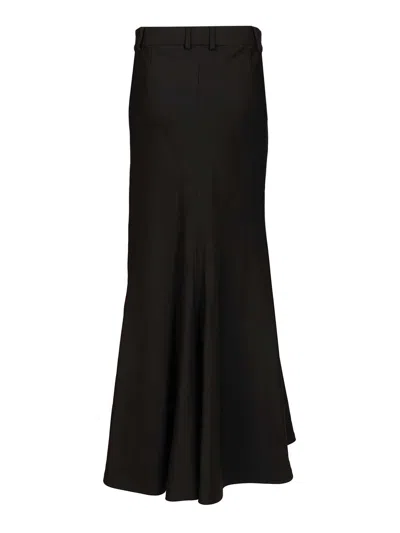 Balenciaga Godet Maxi Skirt Skirts Black In Black