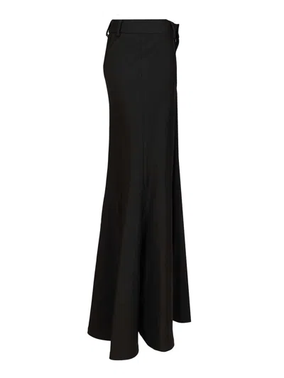 Balenciaga Godet Maxi Skirt Skirts Black In Black