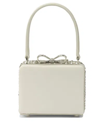 Self-portrait Hand Bag With Pearls Handbags Beige