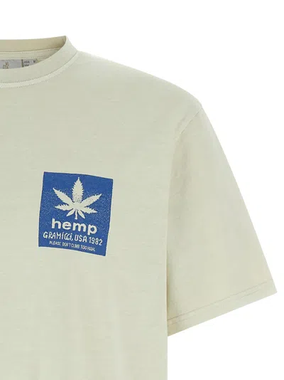 Gramicci Leaf-print T-shirt In White
