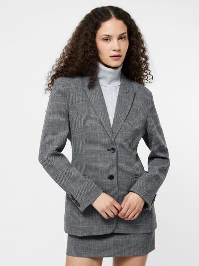 French Connection Owen Plaid Blazer  Coats & Jackets In Gray