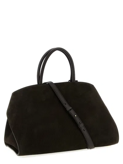 Ferragamo Dark Brown Hug Large Satchel In Brown
