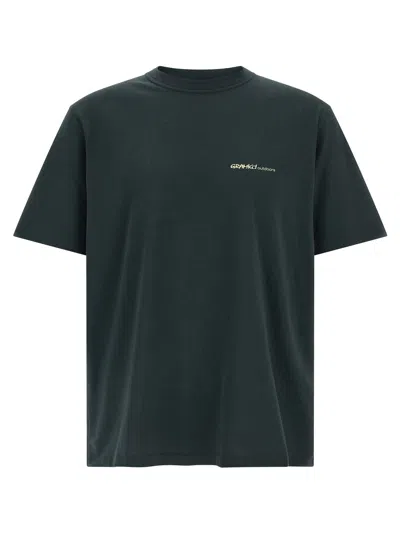 Gramicci Huricane Tee T-shirt Black In Green