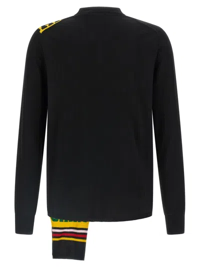 Comme Des Garçons Shirt Intarsia Sweater Sweaters And Cardigans Black In Black