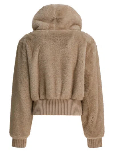 Pinko Jackets Beige In Brown
