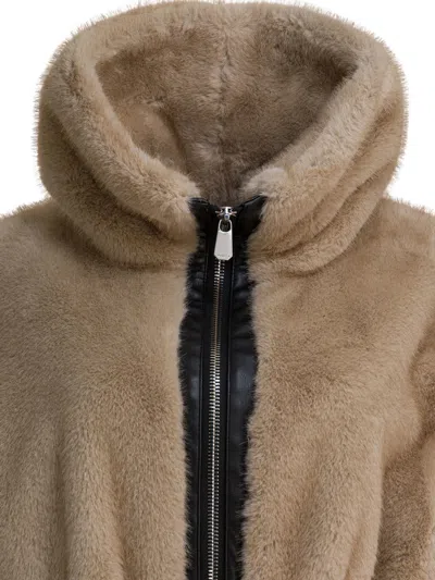 Pinko Jackets Beige In Brown
