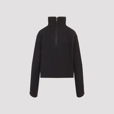Carven High-neck Zip-front Jacket In Brown