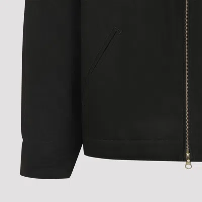 Carhartt Olive Green Cotton Detroit Jacket In Black