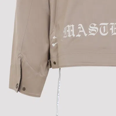 Mastermind Japan Mj Aviator Corduroy-collar Cotton Jacket In Neutral