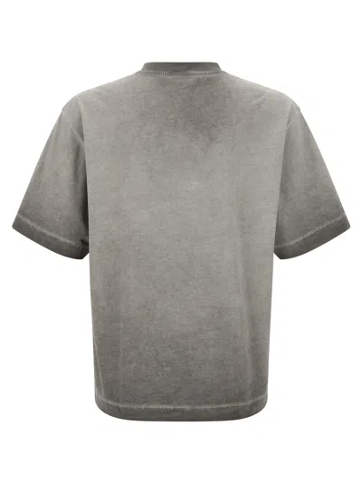 Off-white Skateboarding Inspired Crew Neck T-shirt In Gray