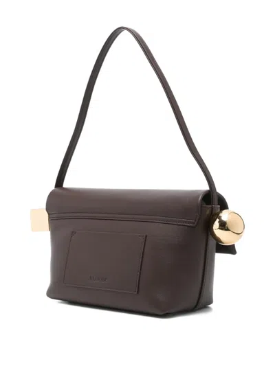 Jacquemus Round Cross-body Bag Top Handle In Brown