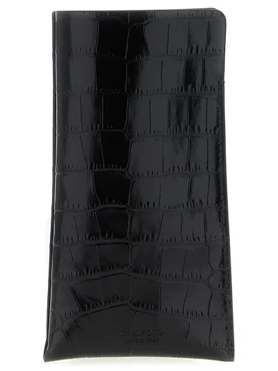 Tom Ford Crocodile Texture Compact Sunglasses Case