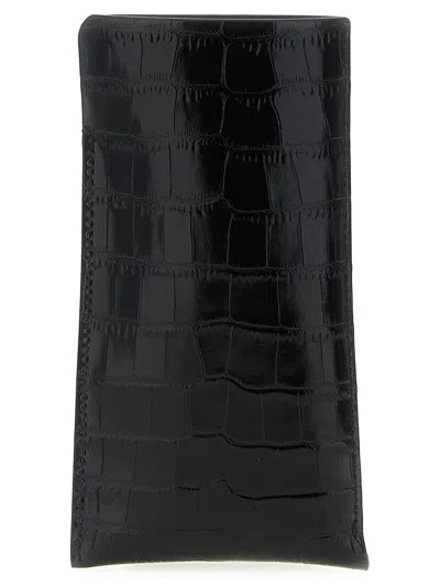 Tom Ford Crocodile Texture Compact Sunglasses Case