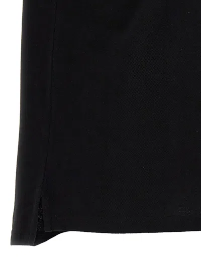 Saint Laurent Cassandre Polo Shirt In Black