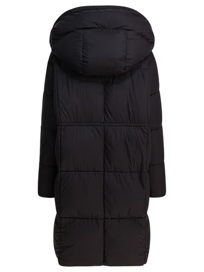Max&moi Long Down Jacket With Over Hood Coats Black