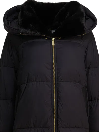Max&moi Long Down Jacket With Over Hood Coats Black