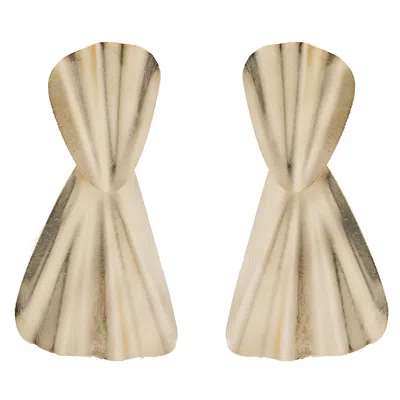 Marcia Moran Women's Gold Cuba  Earrings In Gold