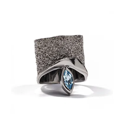 German Kabirski Women's Blue / Silver Eartha Blue Topaz Ring In Multi