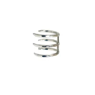 Aki Roc Jewelry Women's The Hug Midi Ring -sterling Silver In Silver