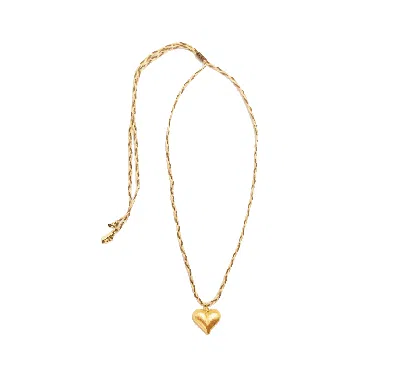 Adriana Pappas Designs Women's Heart Of Gold Necklace - Latte In Yellow