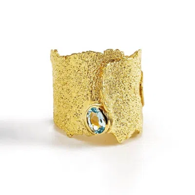 German Kabirski Women's Otthild Blue Topaz Ring In Blue