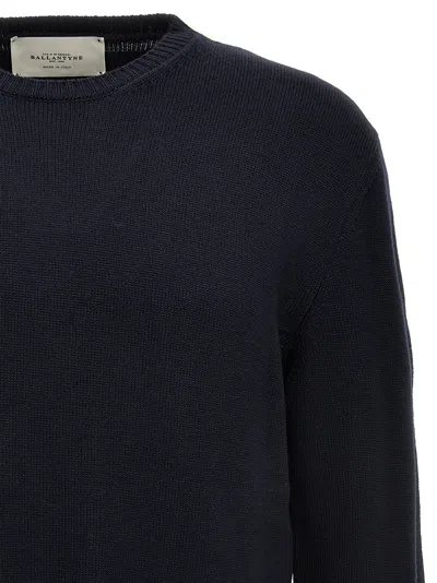 Ballantyne Merino Sweater Sweaters And Cardigans Black In Blue