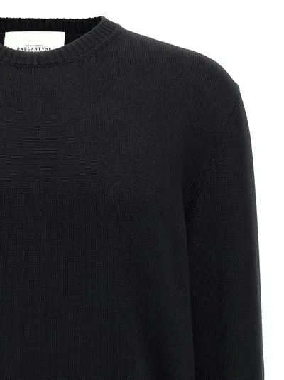 Ballantyne Merino Sweater Sweaters And Cardigans Black In Blue