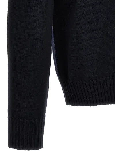 Ballantyne Merino Sweater Sweaters And Cardigans Black In Blue