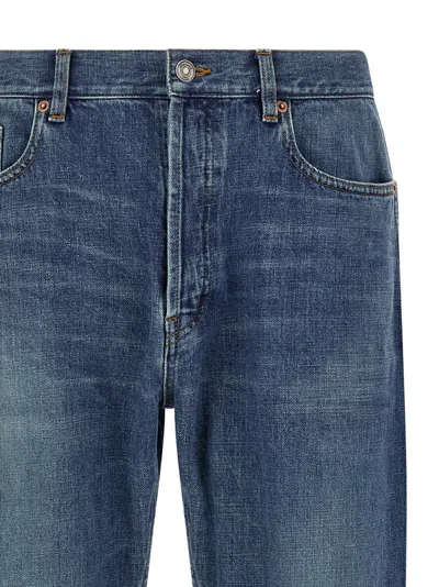 Saint Laurent Mick Jeans In Blue
