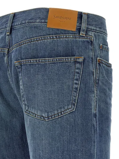 Saint Laurent Mick Jeans In Blue