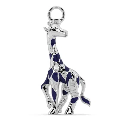 Oni Fine Jewelry Women's Silver The Purple Beanstalk Charm - Giraffe Charm In Metallic