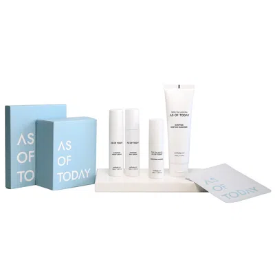 As Of Today White Minimalist Skincare Collection In White