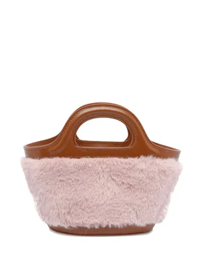 Marni Tropicalia Micro Handbag With Plush Texture In Multi