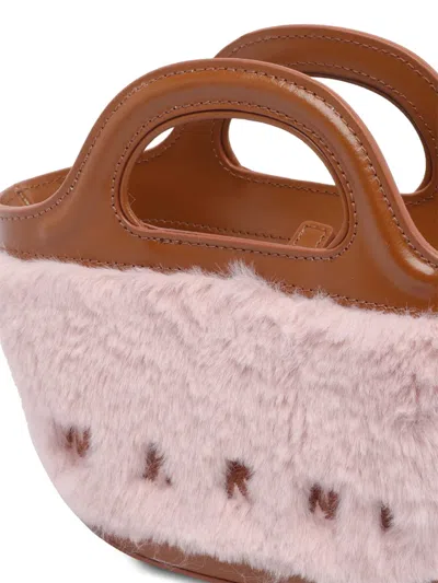 Marni Tropicalia Micro Handbag With Plush Texture In Multi