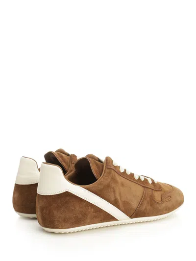 Rick Owens Concordians Minimal Sneak Sneaker In Brown