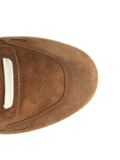 Rick Owens Concordians Minimal Sneak Sneaker In Brown