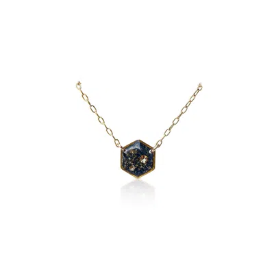 Kate Koel Women's Gold Hexagon Galaxy Necklace In Gold