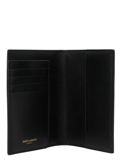 Saint Laurent Monogram Passport Holder Home & Lifestyle Black In Black