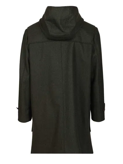 Fay Wool And Cashmere Coat In Green