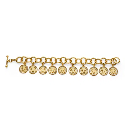 Dhwani Bansal Women's Adjustable Gold Inka Bracelet In Gold