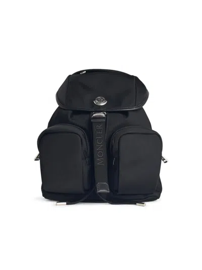Moncler 'new Trick' Black Polyester Backpack In Black