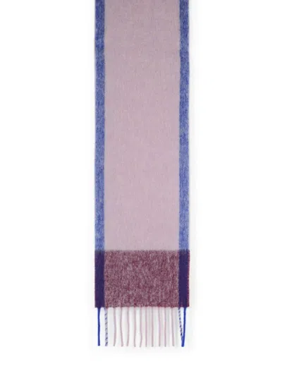 Closed Multicolor Alpaca Blend Scarf In Pink