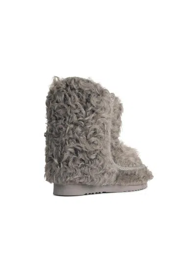 Mou 'eskimo 24' Grey Sheepskin Ankle Boots In Gray