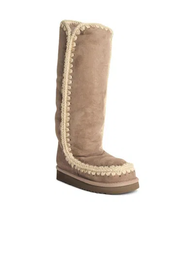 Mou 'eskimo 40' Mole Suede Ankle Boots In Brown