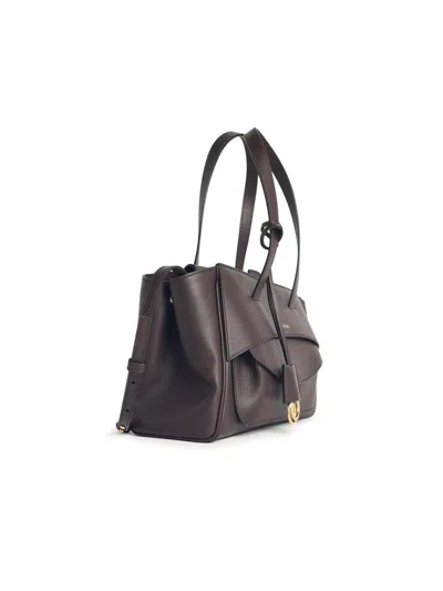 Hidesins Soft Calfskin Leather Shoulder Bag In Brown