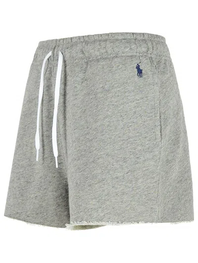 Polo Ralph Lauren Straight Shorts With Back Pocket And Elastic Waistband In Gray