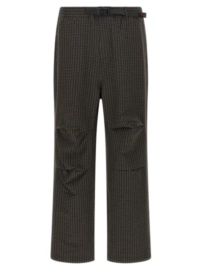 Gramicci Northside Plaid Pants Brown In Gray