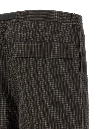 Gramicci Northside Plaid Pants Brown In Gray