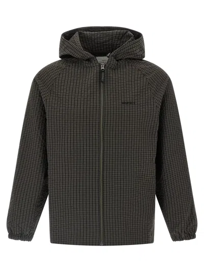 Gramicci Northside Plaid Puffer Jackets Brown In Multi